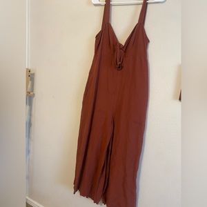 Rust-colored jumpsuit